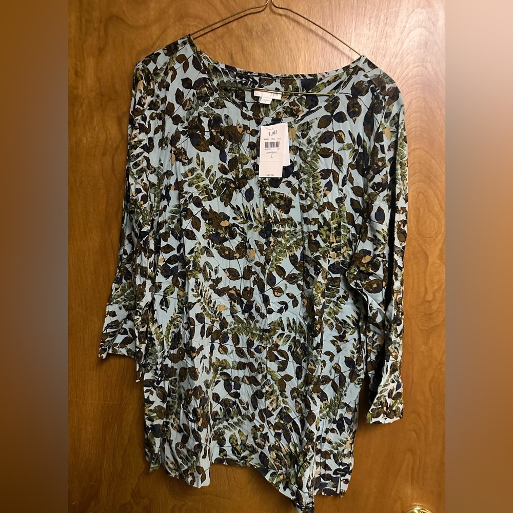 J. Jill Floral Print Top NWT